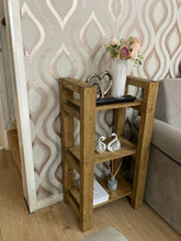 Load image into Gallery viewer, 3 Tier Natural Wooden Shelf