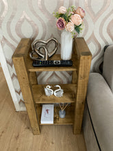 Load image into Gallery viewer, 3 Tier Natural Wooden Shelf