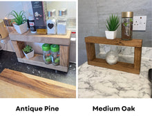 Load image into Gallery viewer, Compact Rustic Shelf, Wooden Decoration