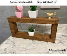 Load image into Gallery viewer, Compact Rustic Shelf, Wooden Decoration