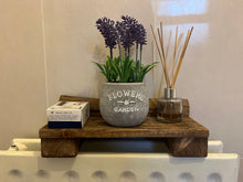 Load image into Gallery viewer, Rustic Wooden Bathroom Shelf Riser | Solid Wood | Handmade in the UK