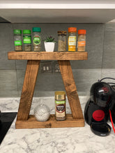 Load image into Gallery viewer, Natural Wood Kitchen Countertop Shelf
