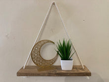 Load image into Gallery viewer, Handcrafted Wall Mounted Shelf | Hanging Rope Floating Shelf