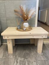 Load image into Gallery viewer, Compact Rustic Coffee Table, With Chunky Legs