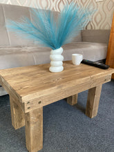 Load image into Gallery viewer, Compact Rustic Coffee Table, With Chunky Legs