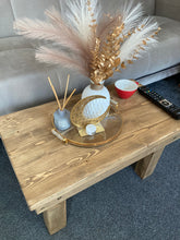 Load image into Gallery viewer, Compact Rustic Coffee Table, With Chunky Legs