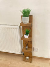 Load image into Gallery viewer, Pair of 2 Wooden Shelves, Handmade Freestand 4 Tiers Shelf’s
