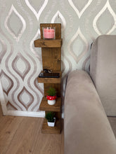 Load image into Gallery viewer, Solid 4 Tier Shelf, Side Sofa Organiser
