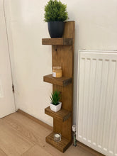 Load image into Gallery viewer, Pair of 2 Wooden Shelves, Handmade Freestand 4 Tiers Shelf’s
