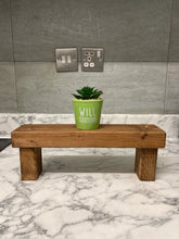 Load image into Gallery viewer, Modern Wooden Countertop Shelf, Solid Kitchen Organiser, Handmade Bathroom Plantstand Free UK Delivery
