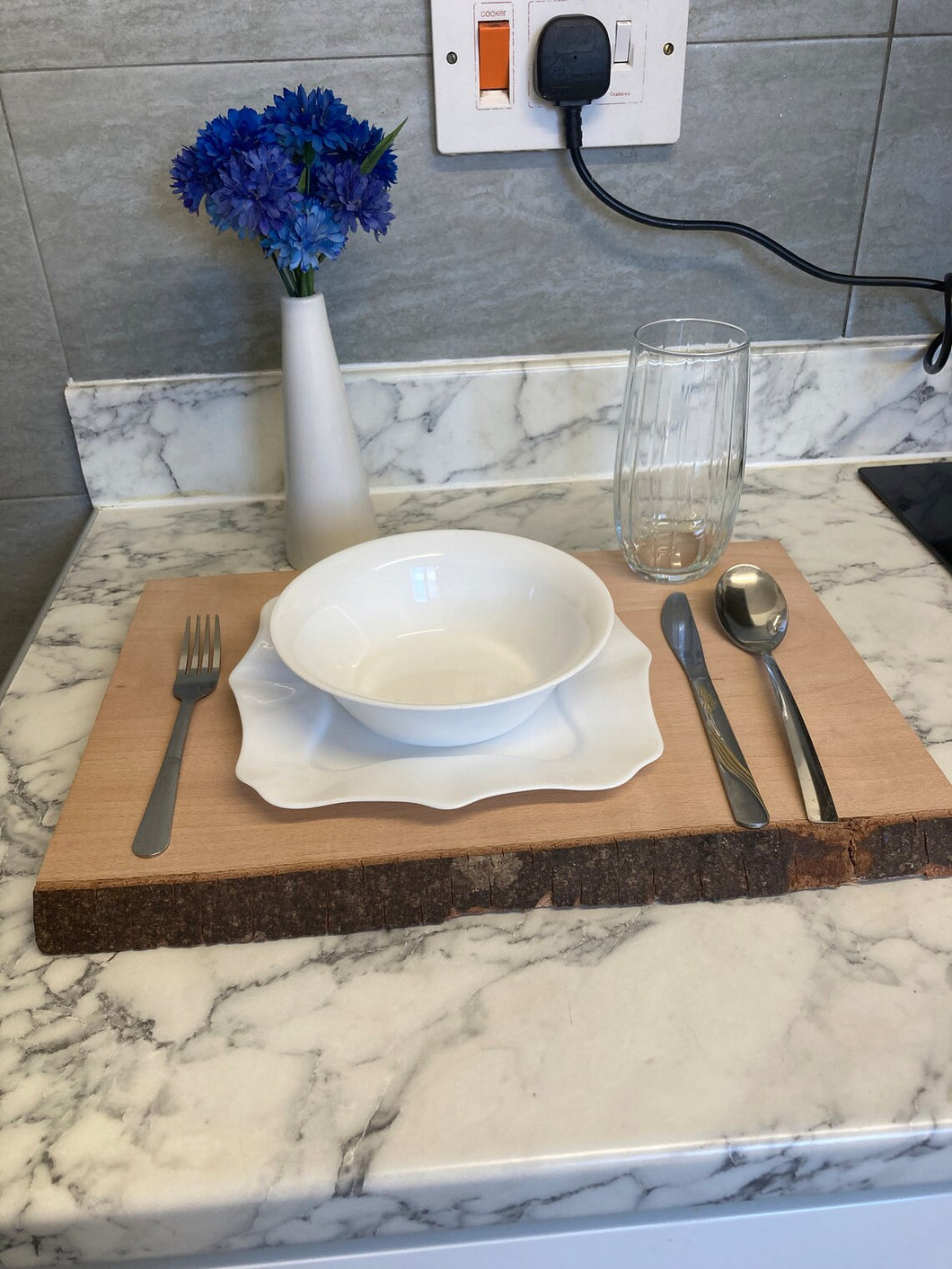 Luxe Wood Beech Place Mat | Elegant Serving Platter